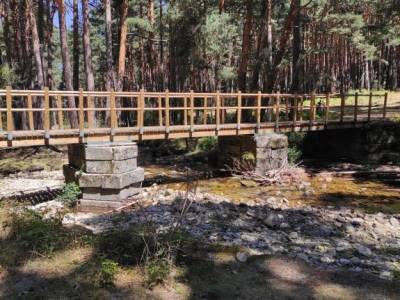 Pesquerías Reales-Valsaín,Río Eresma;grupos de singles en madrid lago de finlandia puente los san